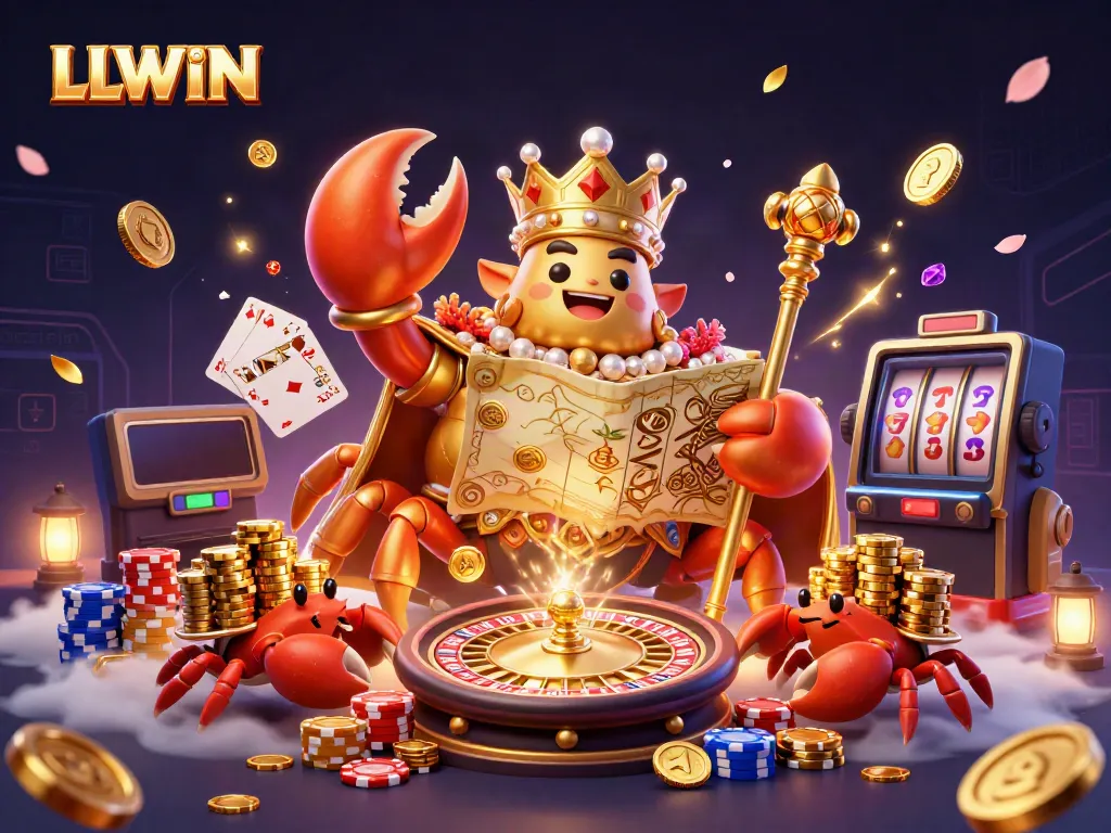 LLWIN offers an exciting online gambling experience with a vibrant scene of gaming elements.