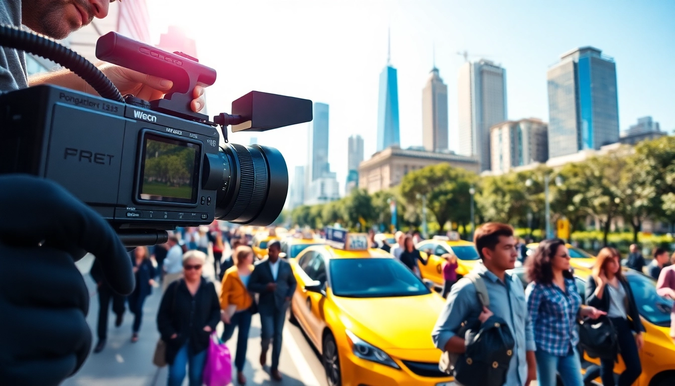 Engaging moments in Commercial videography showcased through a dynamic urban scene.