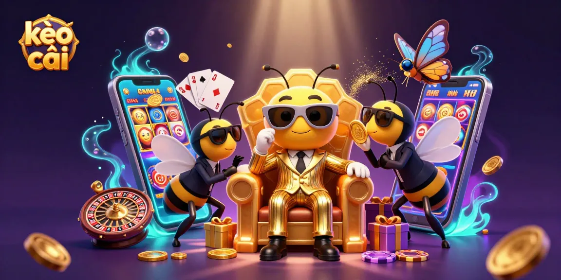 Bet on kèo nhà cái with exciting visuals from a dynamic casino scene featuring vibrant characters and games.